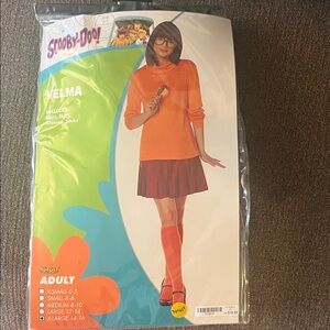 Velma Costume with Orange and Red